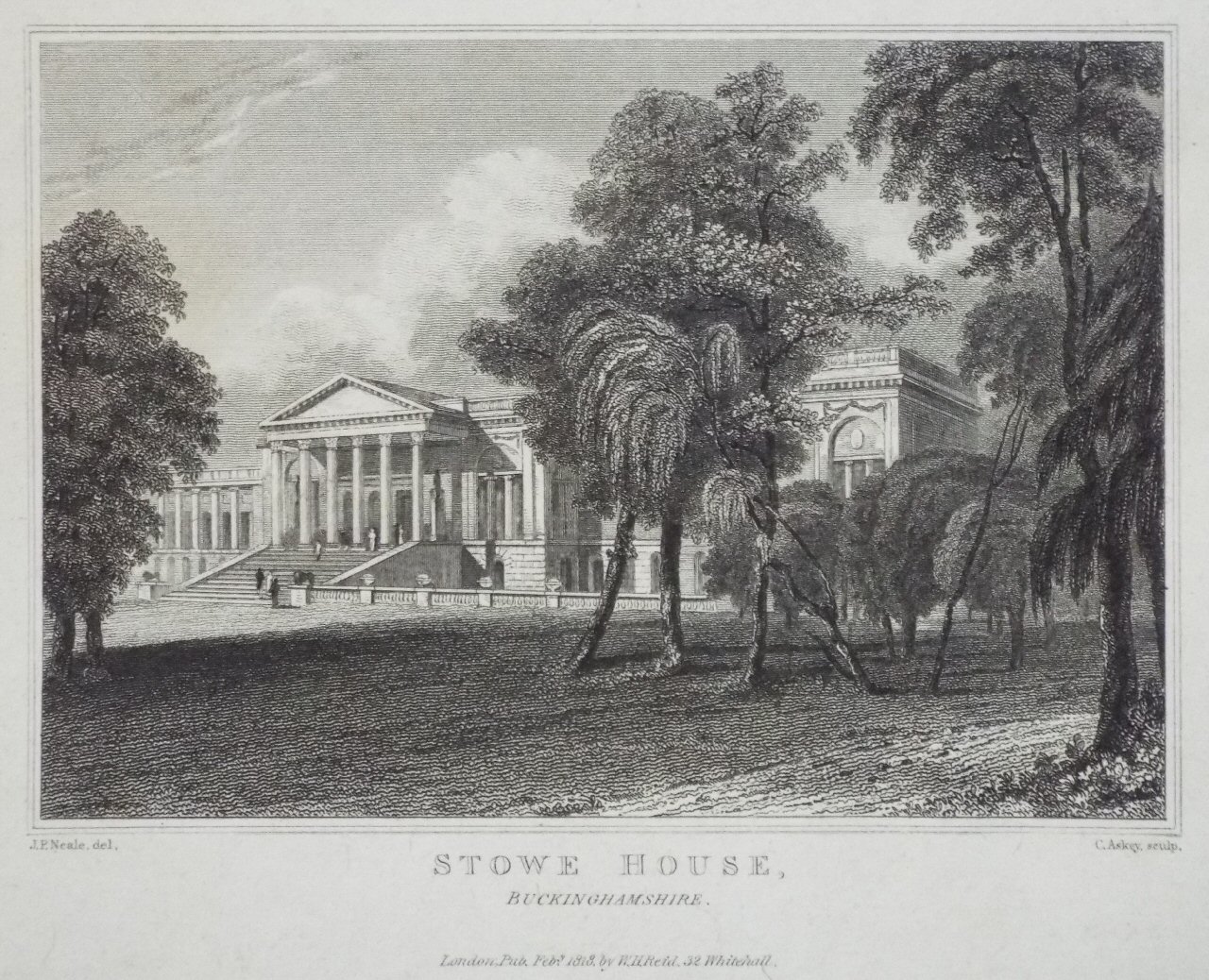 Print - Stowe House, Buckinghamshire. - Askey